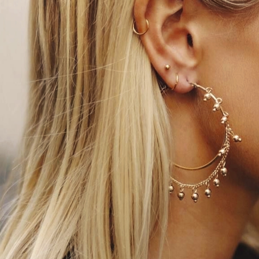 Samantha Wills Nightfall hoop earrings